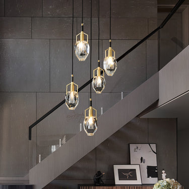 brass chandelier
